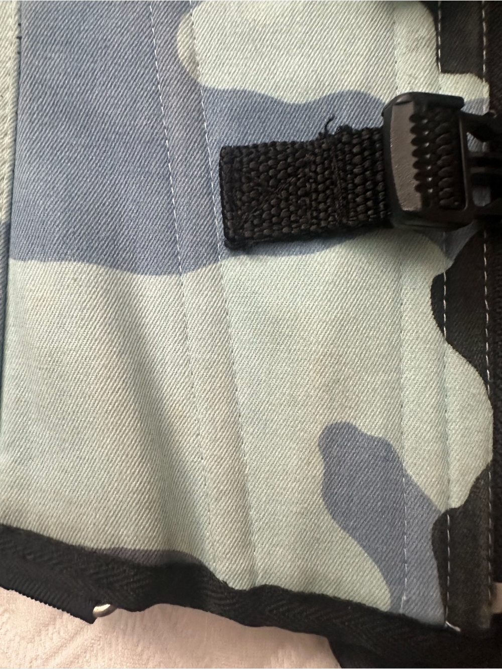 Ritual Designs Corsets Blue Camo Cybergoth Bondage Straps Waist Cincher sz 26 - Picture 9 of 12
